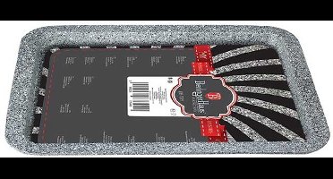 BAKPLAAT 38x27cm BERLINGER HAUS BH-1399 GRIJS GRANIET