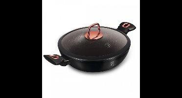 GRANIETEN WOK 30cm BERLINGER HAUS BH-7112 ZWART ROOS