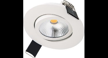 Integral LED - Ultra slim serie - kantelbare inbouw spot - 6,5 watt - 3000K - Dimbaar - MAT WIT