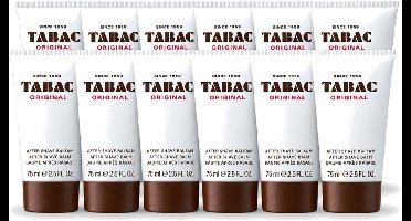 12 x Tabac Original Men - Aftershave Balsem - Verzachtend - 75 ml - Voordeelverpakking - 12 stuks