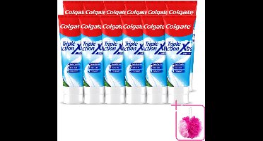 12 x Colgate - Triple Action Xtra White - Tandpasta - 75ml - Bulkverpakking - Tandpasta - Douchemop - Wittere tanden
