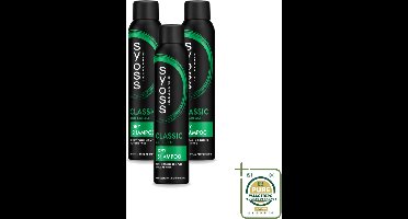 3 x SYOSS - AntiGrease Droogshampoo - Shampoo - Langdurige Styling - 200ml - AntiGrease Droogshampoo - Vetvrij Haar - Fris Haar - Haar Opfrissen - Haar Verzorgen