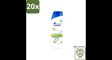 20 x Head & Shoulders - Shampoo - Apple Fresh - 250ml - Wasstrips - Roosvrij Haar - Fris Haar - Appelgeur Shampoo - Anti-roos Shampoo - Hoofdhuid Verzorging