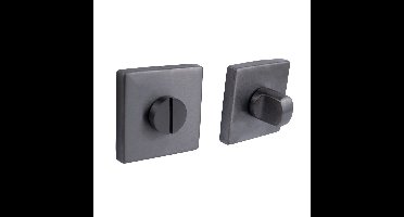 Lavuzo WC|sluiting Gun Metal vierkant rozet