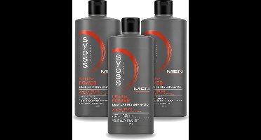 3 x SYOSS - Men Power - Shampoo - Langdurige Styling - 440ml - Voordeelverpakking - 3 stuks