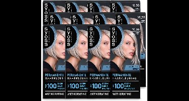 12 x SYOSS - Permanent Coloration 10-55 - Haarverf - Permanente Haarkleuring - Ultra Platina Blond - Grijsdekking - Voordeelverpakking - 12 stuks