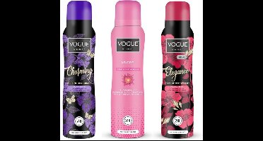 Vogue Parfum Deodorant - Charming / Elegance / Adore
