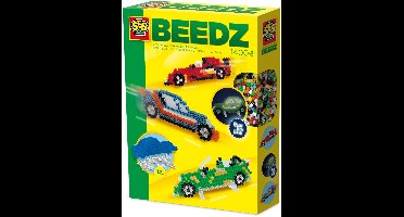 SES Creative Beedz Strijkkralen Set - Auto - Voor Jongens vanaf 5 Jaar - 1400 Stuks - Knutselen - PVC-Vrij - Schoencadeautjes Sinterklaas