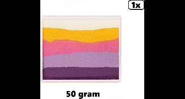 Big Splitcake light rainbow 50 gram - Schmink split thema feest colours festival regenboog