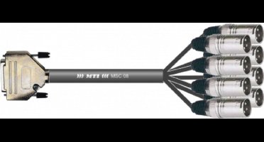 MUSIC STORE Studio Multicore/Eco 8/XLR-25 7m / D-Sub25 > XLR male - Analoge multicore kabel