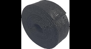 10 mtr -Boomband - Gordelband - 50 mm - nylon - zwart - autogordel