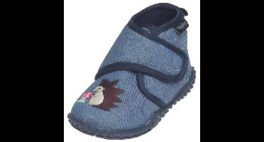 Playshoes pantoffels jeansblauw egel