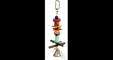 Flamingo Vogelspeelgoed Bel Lava - Multicolor - 34 x 12 x 4.5 cm