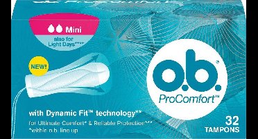 o.b.® ProComfort Mini Tampons -32 stuks