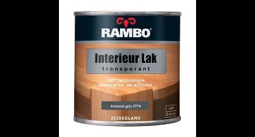 Rambo Interieur Lak Transparant 0,25 liter - Antracietgrijs