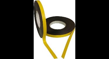 Inwell Magneetband kleur Geel 15mm op rol 5 meter