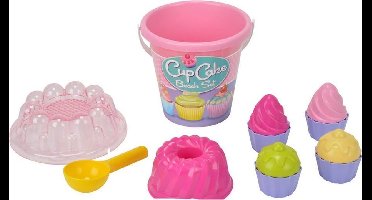 Androni Strandemmerset cupcake roze 12-delig
