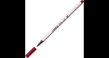 STABILO Pen 68 Brush - Premium Brush Viltstift - Met Flexibele Penseelpunt - Heide Paars - per stuk
