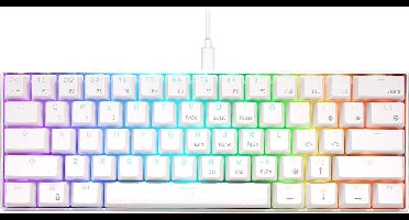 Royal Kludge RK61 - Mechanisch Gaming Toetsenbord - Draadloos - Ergonomisch - RGB - Brown Switch