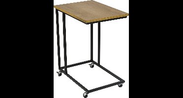 ERRO Bijzettafel op wieltjes - 50x35x60cm - inclusief pootjes voor gebruik zonder wielen