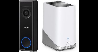 eufy Security C30 2K Draadloze Video Deurbel 2K FHD op accu + eufy HomeBase 3 S380 - Bundel