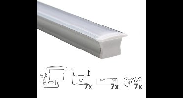 Led strip profiel inbouw 3M - 15 mm hoog