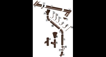 Bilka dakgootuitloop - 150 - 100 mm - RAL 9005 mat