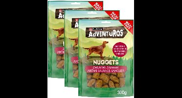 Purina Adventuros Nuggets Wild Zwijn - Multipack - Hondensnacks - 900g (3x300g)