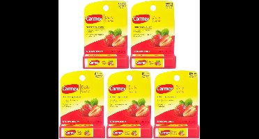 Carmex Daily Care SPF 15 Aardbei Lippenbalsem - Lippenbalsem - UV-bescherming, 5-pack
