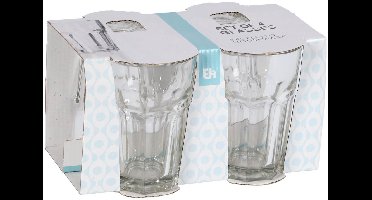 Longdrinkglas Transparant 360 ml | 4 stuks