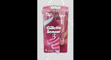 Gillette Sensor3 - 4 Stuks - Wegwerpscheermesjes