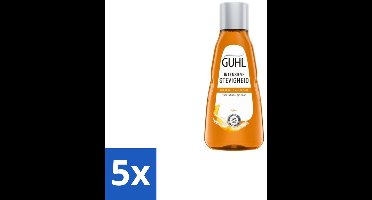 5 x Guhl - Shampoo Mini - Intensieve Stevigheid - 50 ml - Haarversterking - Intensieve Stevigheid - Fijn Haar Verzorging - Haarbreuk Verminderen - Volume Voor Fijn Haar