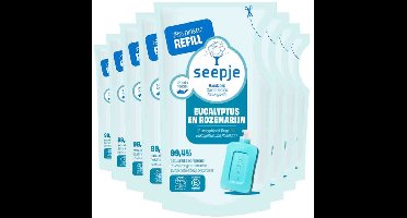 Seepje Handzeep Navulling Eucalyptus met Rozemarijn - 8 x 300 ml - Voordeelverpakking