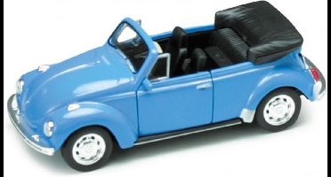 WELLY 42344 Volkswagen kever Beetle Cabrio in vensterdoos blauw