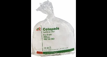 Cotopads - multifunctionele verzorgingspads uit superzacht katoen - 5 x 5cm