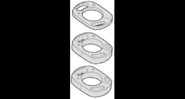 Vision Mw011 5d Acr Afstandhouders Zwart 10 mm