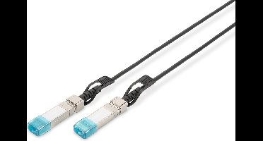 Glasvezel kabel 0,5 meter SFP+ Zwart