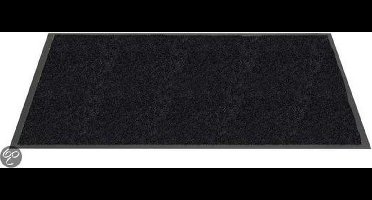 Hamat Wasbare deurmat Twister - 80x120 - Zwart