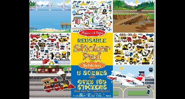 Melissa & Doug - Reusable Sticker Pad - Voertuigen