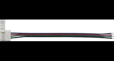 Velleman KABEL MET 1 PUSH CONNECTOR VOOR FLEXIBELE LED STRIP - 10 mm RGB KLEUR