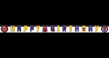 Spiderman Homecoming™ Happy Birthday slinger - Feestdecoratievoorwerp