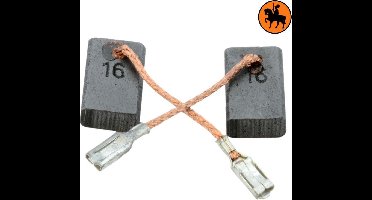 Koolborstelset voor Bosch GWS 14-125 Inox - 5x10x16mm