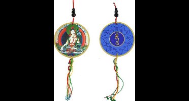 Yogi & Yogini naturals Auto- of raamhanger Witte Tara & dorje 8x36 cm 100 gram