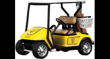 METAL Golfkar pull back 4-ass | golfauto | golf | auto | geel | metaal