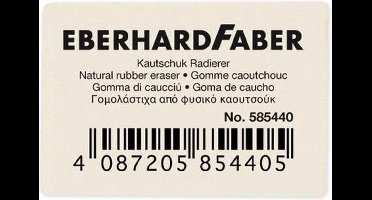 Eberhard Faber gum - voor potlood - wit