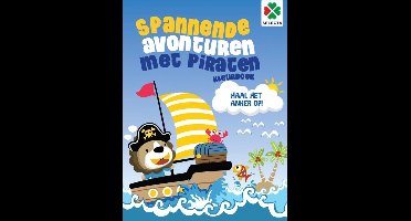 Tactic Selecta Spannende Avonturen met Piraten - Kleur- en Activiteitenboek - Piraten, Schatten en Puzzels - Vanaf 4 Jaar
