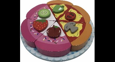 pizza en taartpunten doorsnee bord is 17 cm