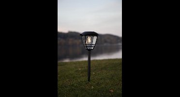 RTM Lighting Solar Priklamp -Zwart -Warm Wit -45CM -Zonne-Energie