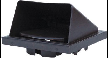Scala dampkapklep bruin met 1 klep 160 x 160mm