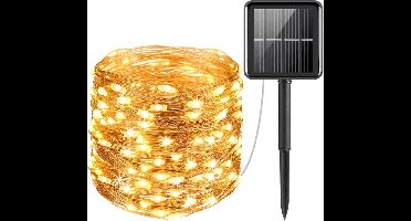 kerst verlichting - Solar lichtsnoer - Warm witte leds - 30 meter - Op zonne-energie